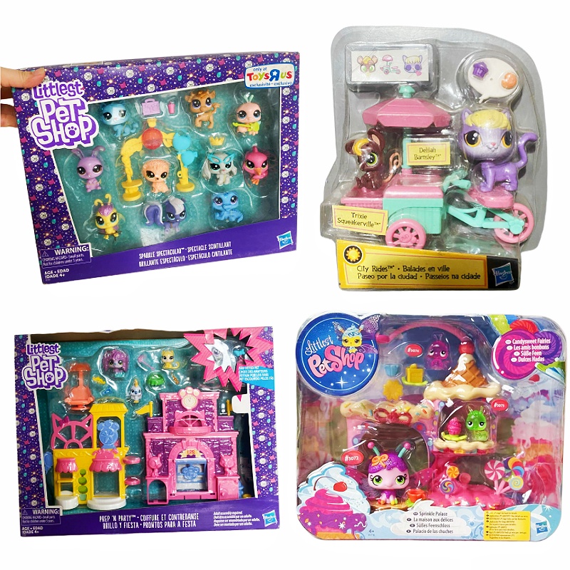 Vintage Collection Playset - LPS Gemischtes Spielset-Bundle: Feenpalast, Limousine, Stadtfahrten,