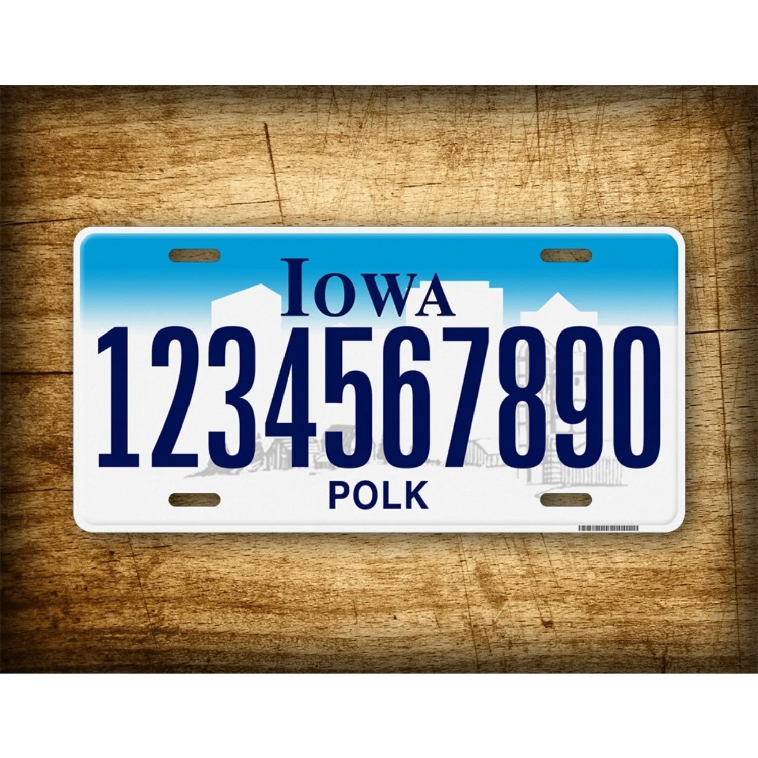 Vintage Collectible Signs - Personalisiertes Iowa Vintage Metallschild Dekoratives Wandschild