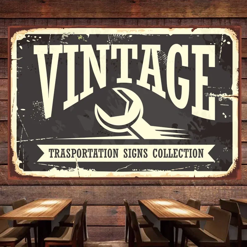 Vintage Collectible Shop - VINTAGE TRASPORTATION SINGS COLLECTION Autos Poster