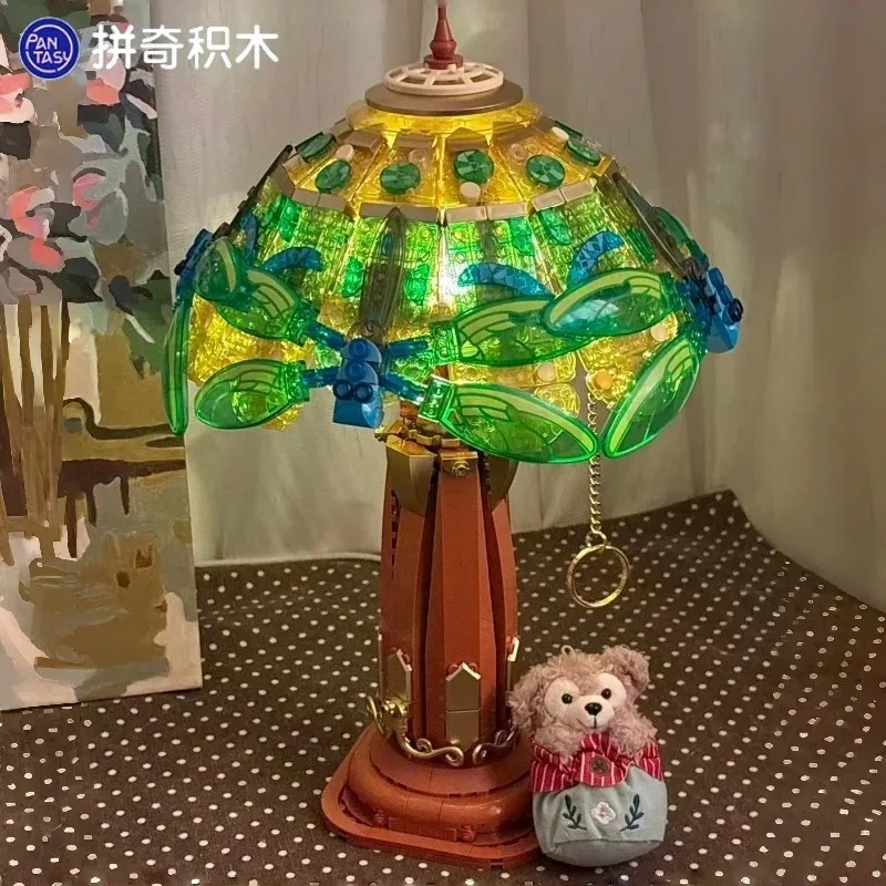 Collectible Vintage Lamps - Pantasy Vintage Glas Schreibtischlampe Montage Bausteine