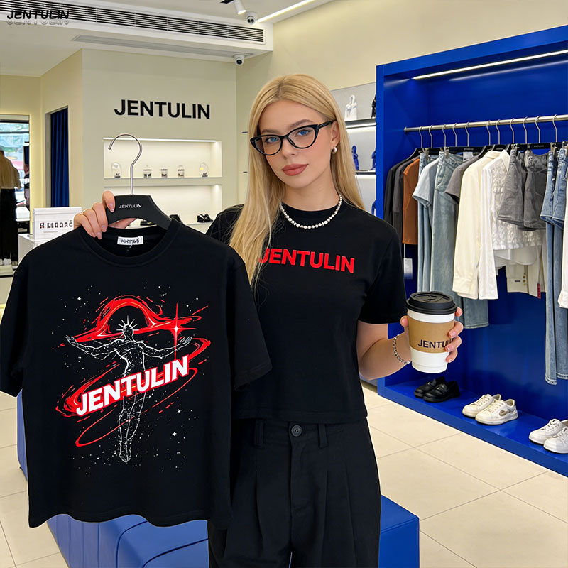 Vintage Collectible Shop - Vintage Harajuku Jugendkollektion Grafik-T-Shirts im Goth-Stil