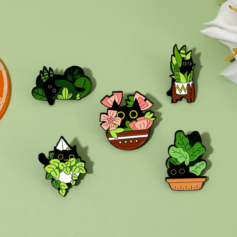 Süße schwarze Katze Sammlung P – Collectible Vintage Brooches Bewertung und Preis