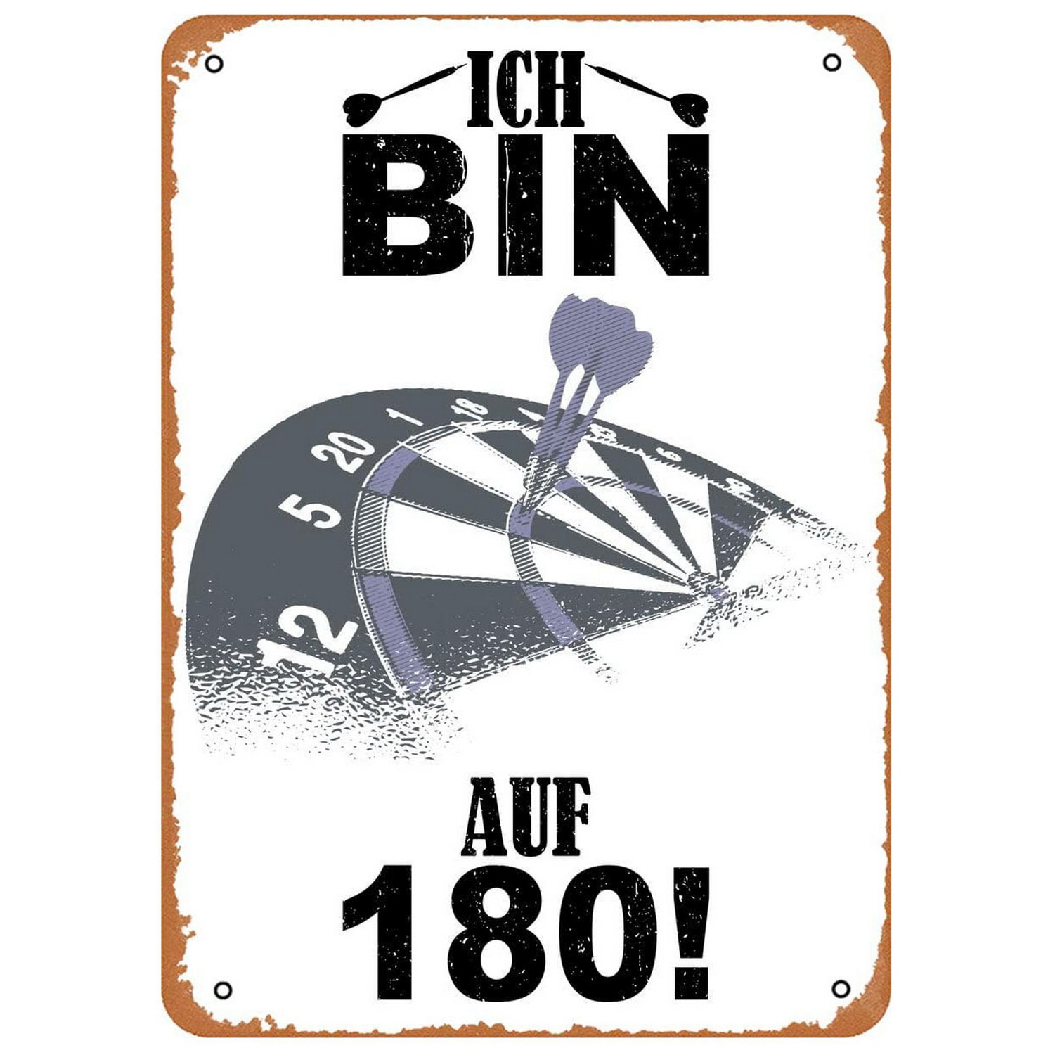 Vintage Darts & Bier Blechschi – Vintage Collectible Signs Bewertung und Preis