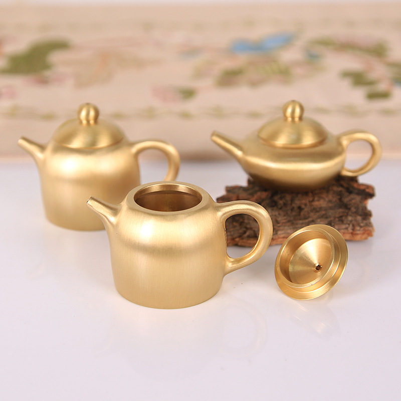 Messing-Mini-Teekanne, chinesi – Vintage Collectible Furniture Bewertung und Preis