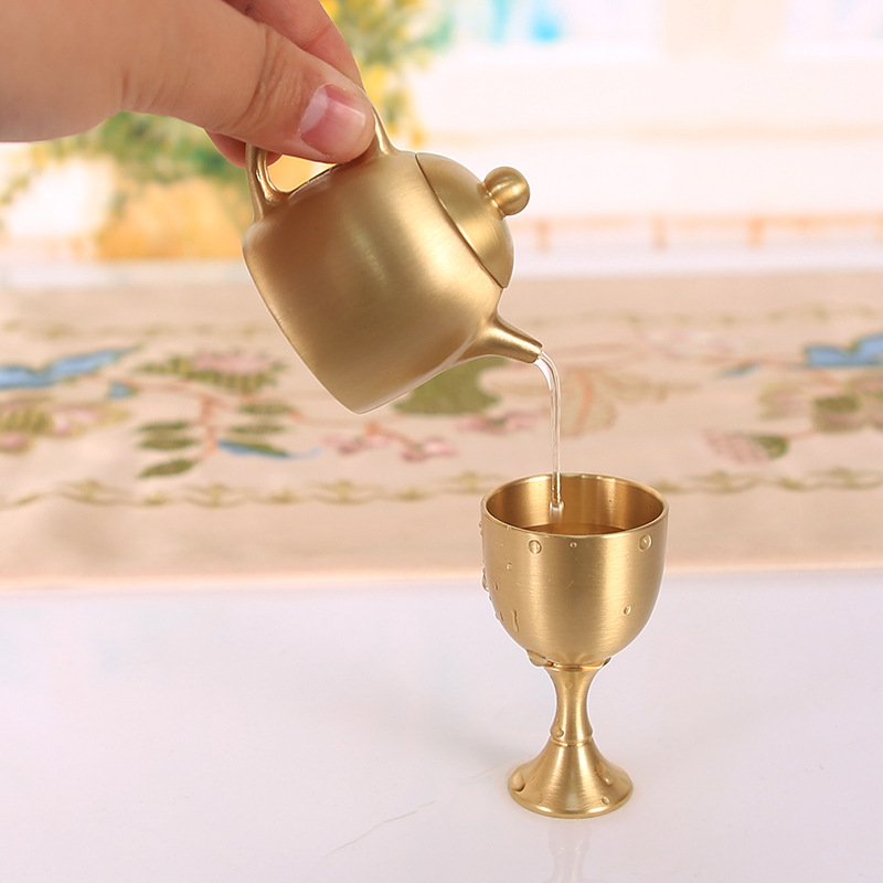 Messing-Mini-Teekanne, chinesi – Vintage Collectible Furniture Bewertung und Preis