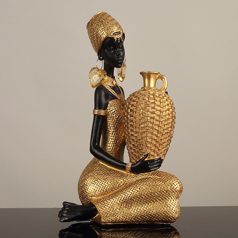 Afrikanisches Mädchen mit Tell – Vintage Collectible Furniture Bewertung und Preis