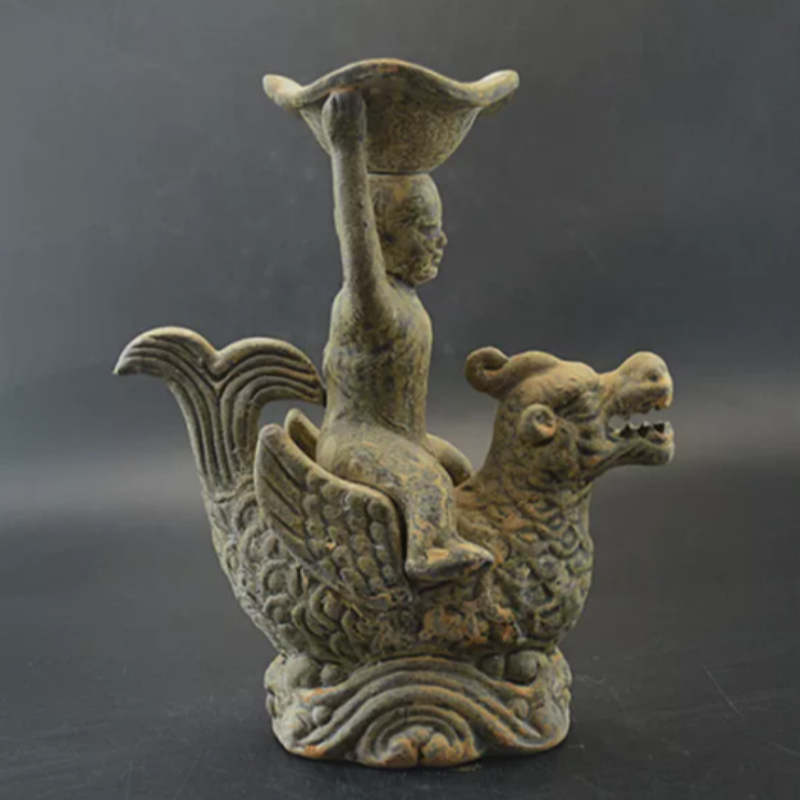 Vintage Yue Kiln Qilin Öllampe – Collectible Vintage Lamps Bewertung und Preis